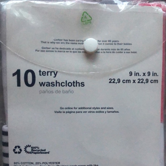 NWT Gerber Baby Washcloths - Picture 3 of 4